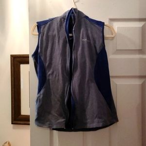 Columbia, XL, blue and gray athletic hooded vest
